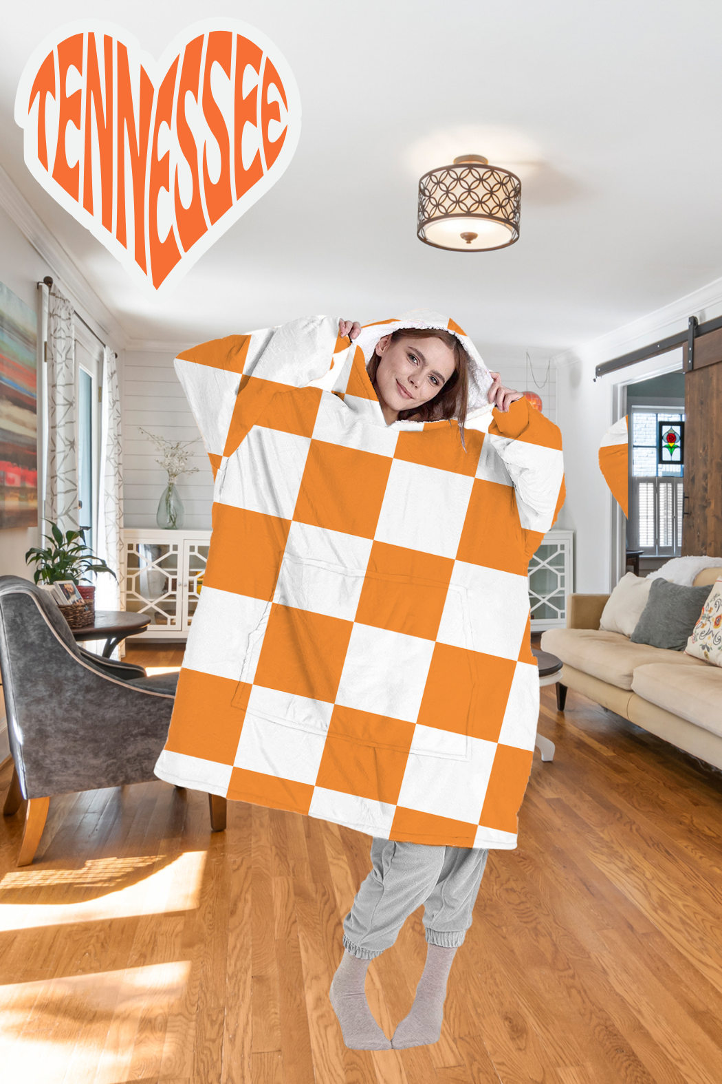 Cozy Fan Fleece – Oversized Blanket Sweatshirt 🏈💖