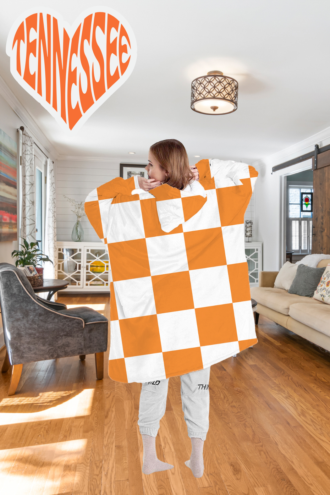 Cozy Fan Fleece – Oversized Blanket Sweatshirt 🏈💖