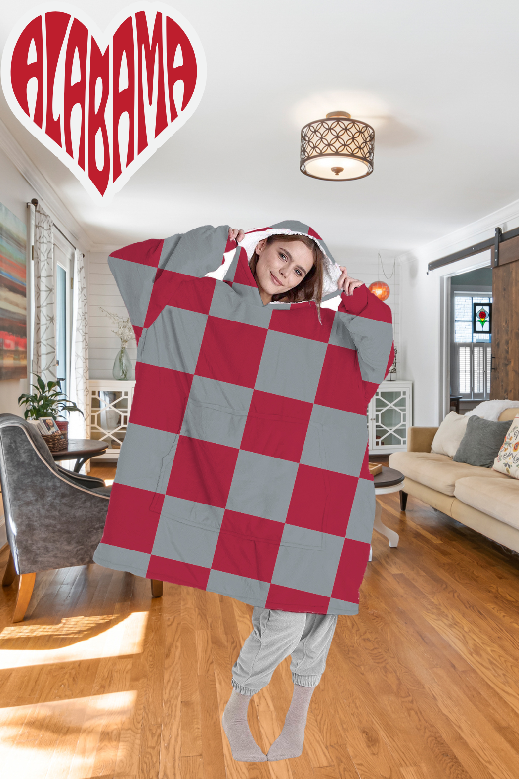 Cozy Fan Fleece – Oversized Blanket Sweatshirt 🏈💖