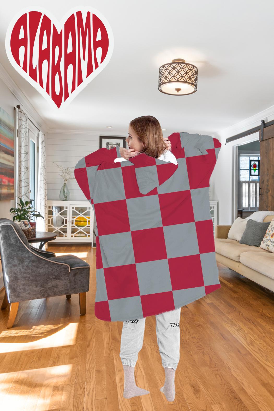 Cozy Fan Fleece – Oversized Blanket Sweatshirt 🏈💖